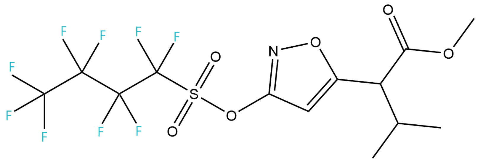 3-甲基-2-[3-(1,1,2,2,3,3,4,4,4-九氟丁基磺酰氧基)异恶唑-5-基]丁酸甲酯